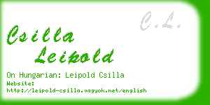 csilla leipold business card